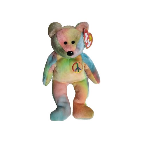 Beanie baby peace bear - beanie,